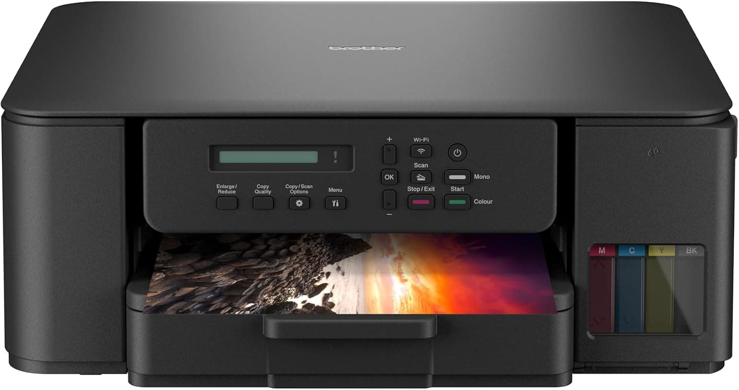 BROTHER A4 Renkli DCP-T530DW Çok Fonksiyonlu Dublex Yazıcı Tarayıcı Fotokopi USB 2.0,Kablosuz Tanklı