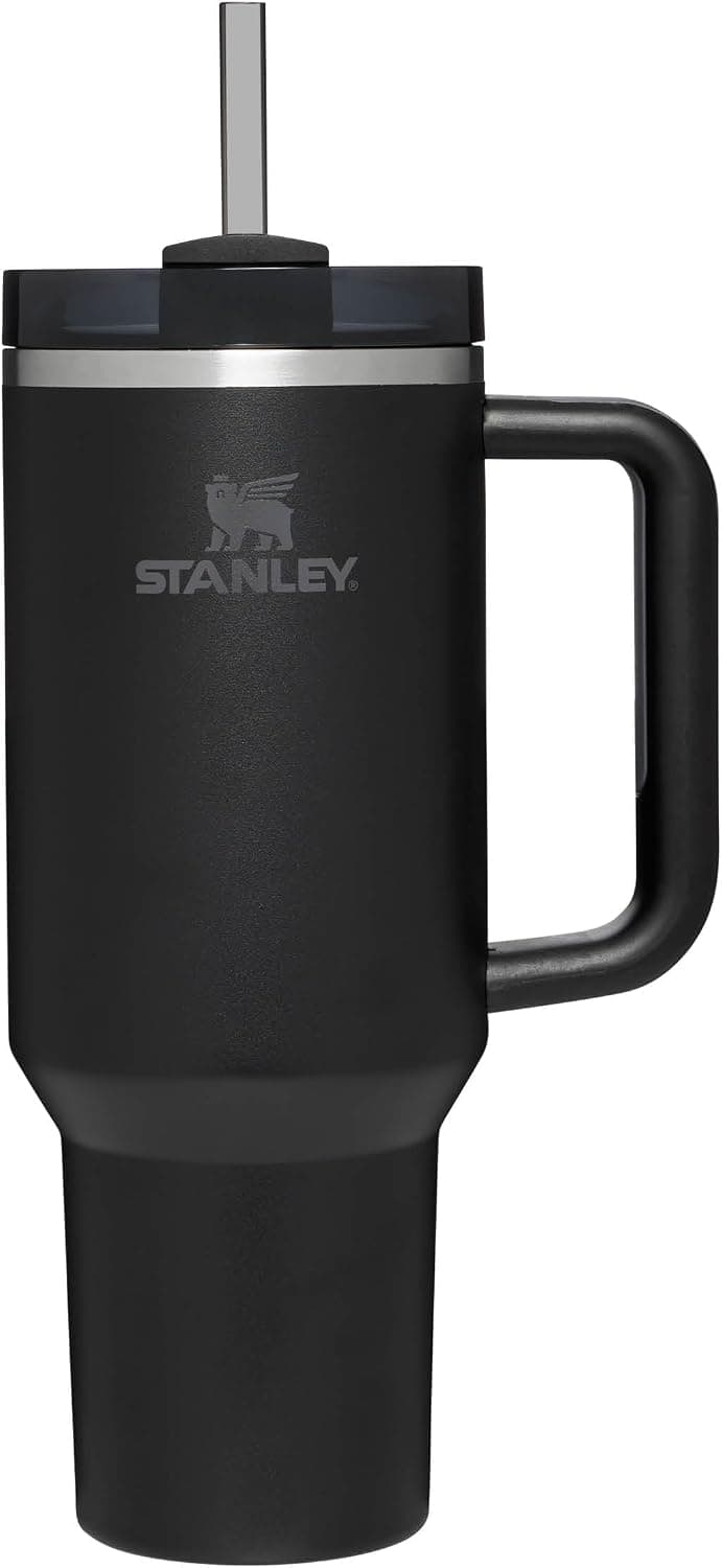 STANLEY Quencher H2.0 FlowState Pipetli Termos Bardak 1.18 Litre - Siyah | Paslanmaz Çelik