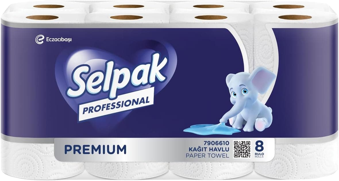 Selpak Professional Premium Havlu Kağıt, 8 Rulo
