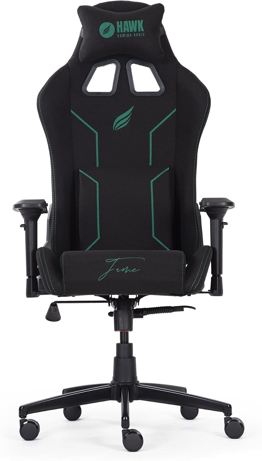 Hawk Gaming Chair Fame Emerald Kumaş Oyuncu Koltuğu