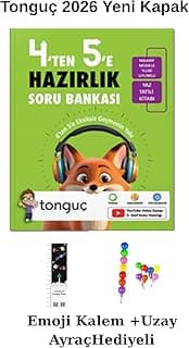 Tonguç 1'den 2'ye Hazırlık Soru Bankası, Yaz Tatili Kitabı, 2026-2027 Yeni Kapak, Emoji Kalem ve Uzay Ayraç Hediyeli