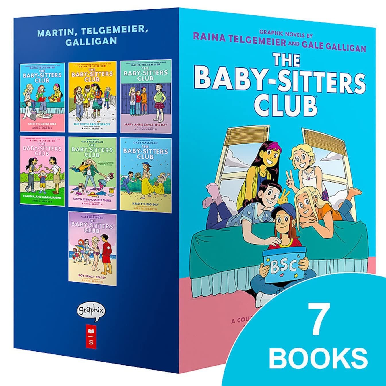 The Baby-sitters Club #1-7 Graphic Novel Box Set: Full-Color Edition