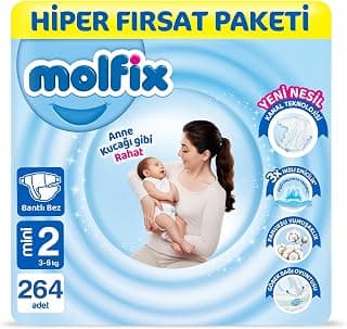 Molfix Kanal Teknolojisi Hiper Fırsat Paketi 2 Beden Mini 264 Adet