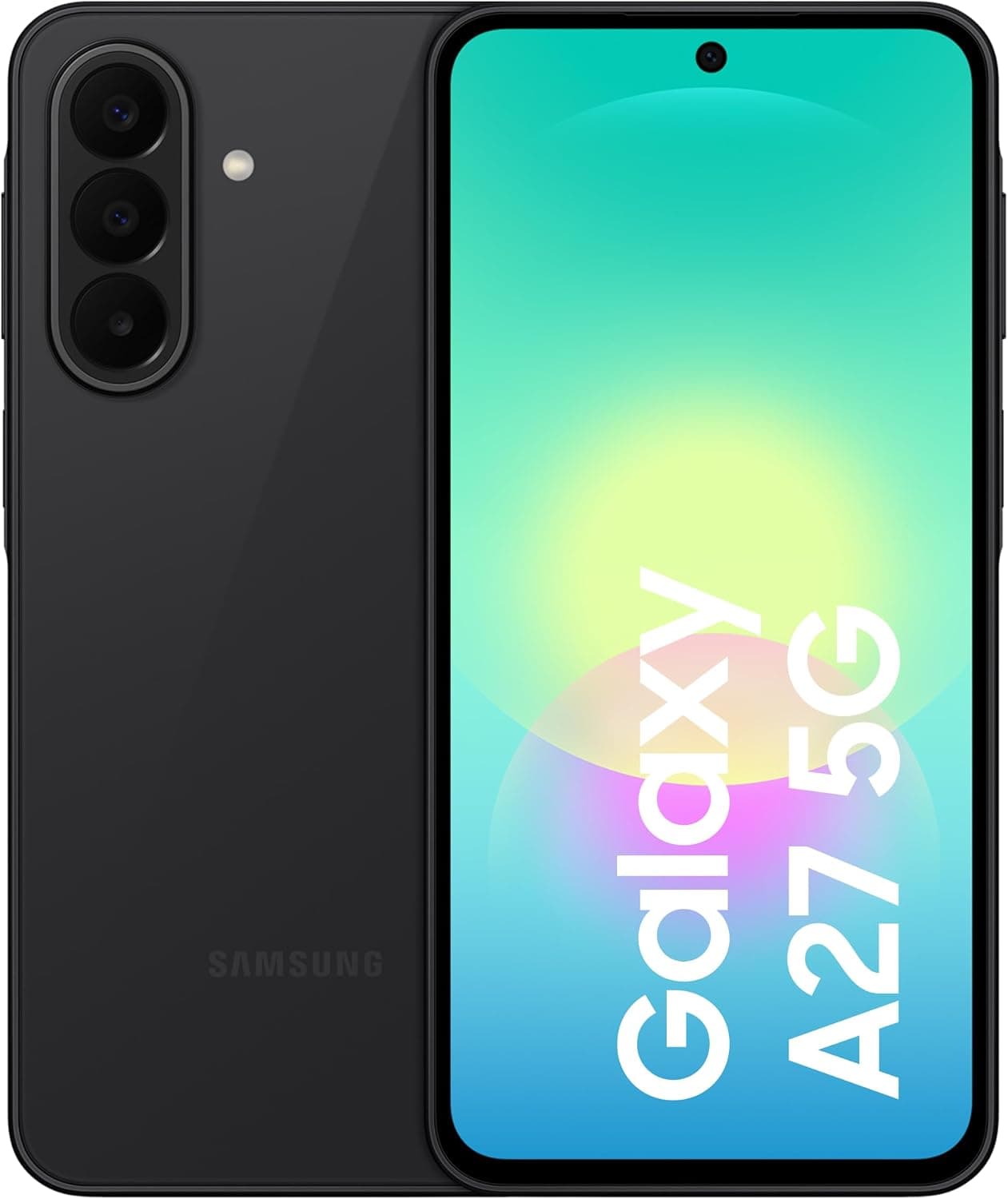 Samsung Galaxy A27 5G, Siyah, 256GB Hafıza, 8GB RAM, İnce Tasarım, Circle to Search, Obje Silgisi, Üçlü Kamera, IP64