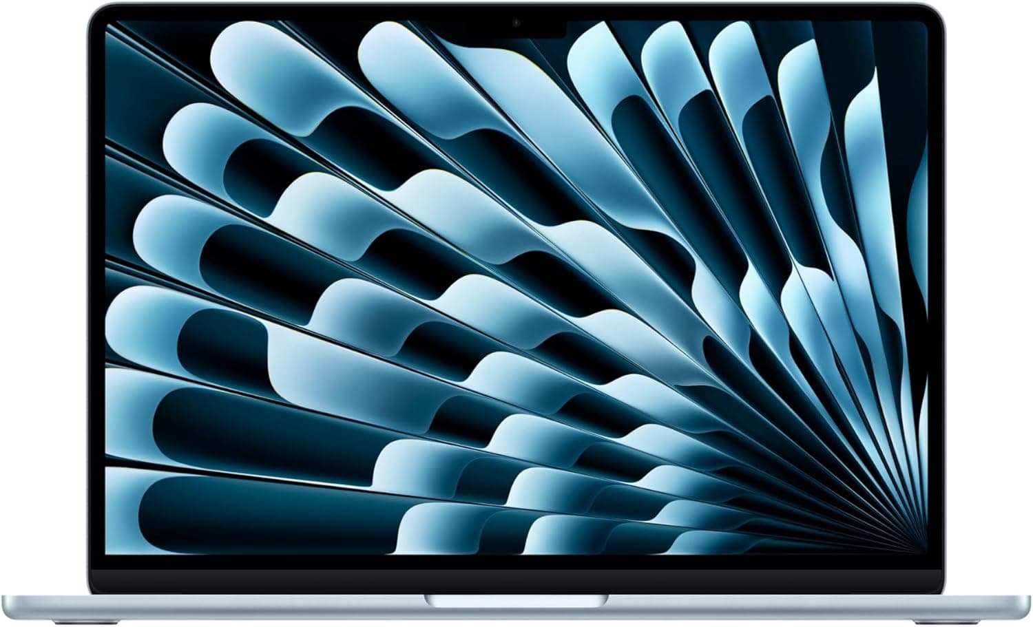 Apple M5 çipli 13 inç MacBook Air Laptop: 13.6 inç Liquid Retina Ekran, 10 CPU, 10 GPU, 16GB Birleşik Bellek, 1 TB SSD Depolama, 12 MP Center Stage Kamera, Touch ID; Gök Mavisi