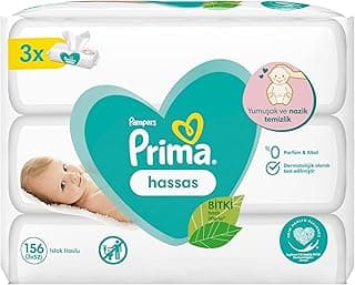 Prima Islak Havlu 3 Paket 156 Yapraklı Sensitive Islak Mendil