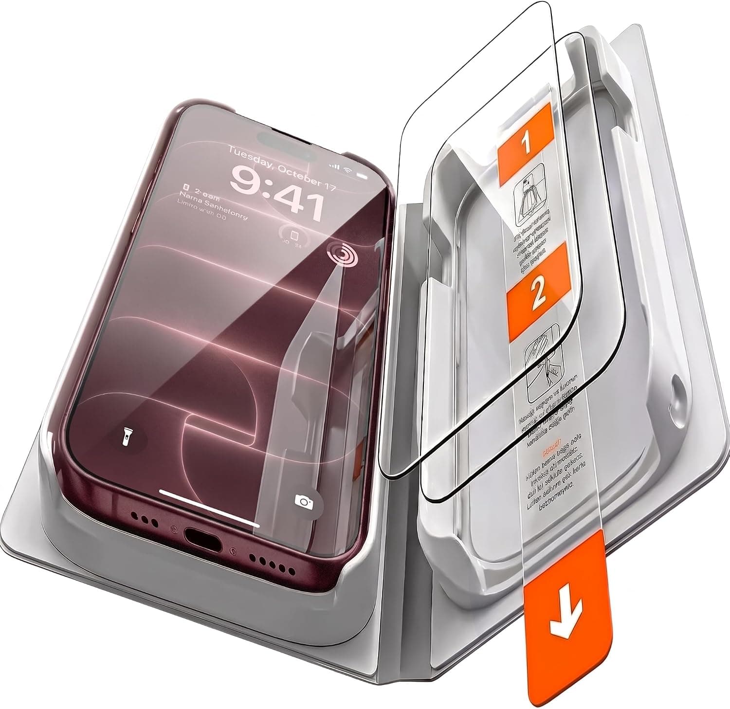 Minesk - Ultra GLASS - 2 ADET - 18 PRO için Kusursuz Hizalama ve Kolay Kurulum Gerçek 9H Temperli Cam Ekran Koruyucu Kırılmaz Cam (18 Pro)