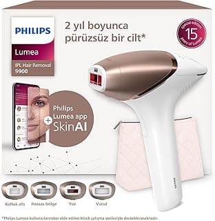Philips Lumea 9900 Serisi BRI951/03 IPL Tüy Alma, SkinAI,Vücut,Yüz,Koltuk altı,Bikini,4 Başlık,Çanta