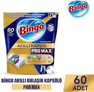 Bingo Akıllı Kapsül Pro Max Bulaşık Makinesi Deterjanı Tableti 60'lı