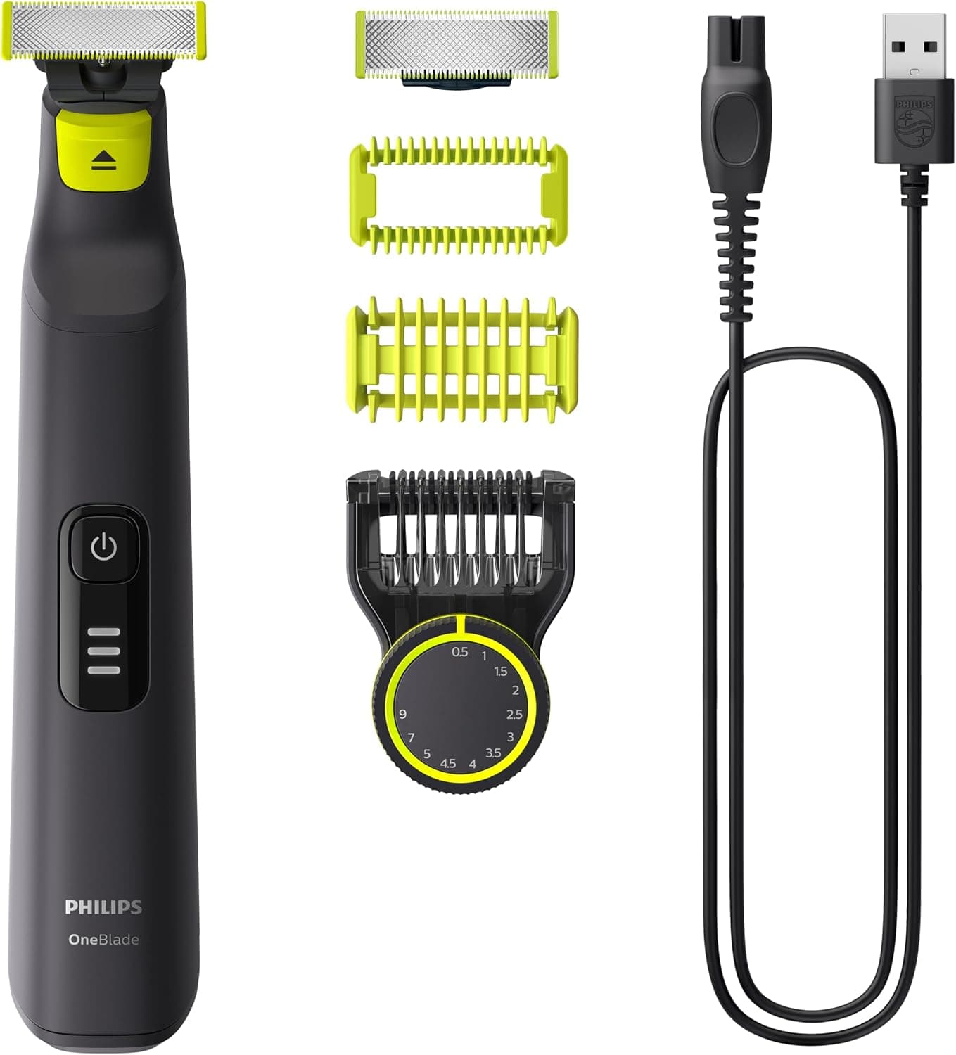 Philips OneBlade Pro Yüz&Vücut Tıraş Makinesi, Islak&Kuru,12 Uzunluk Ayarı, 1 Yedek Bıçak,QP6542/10