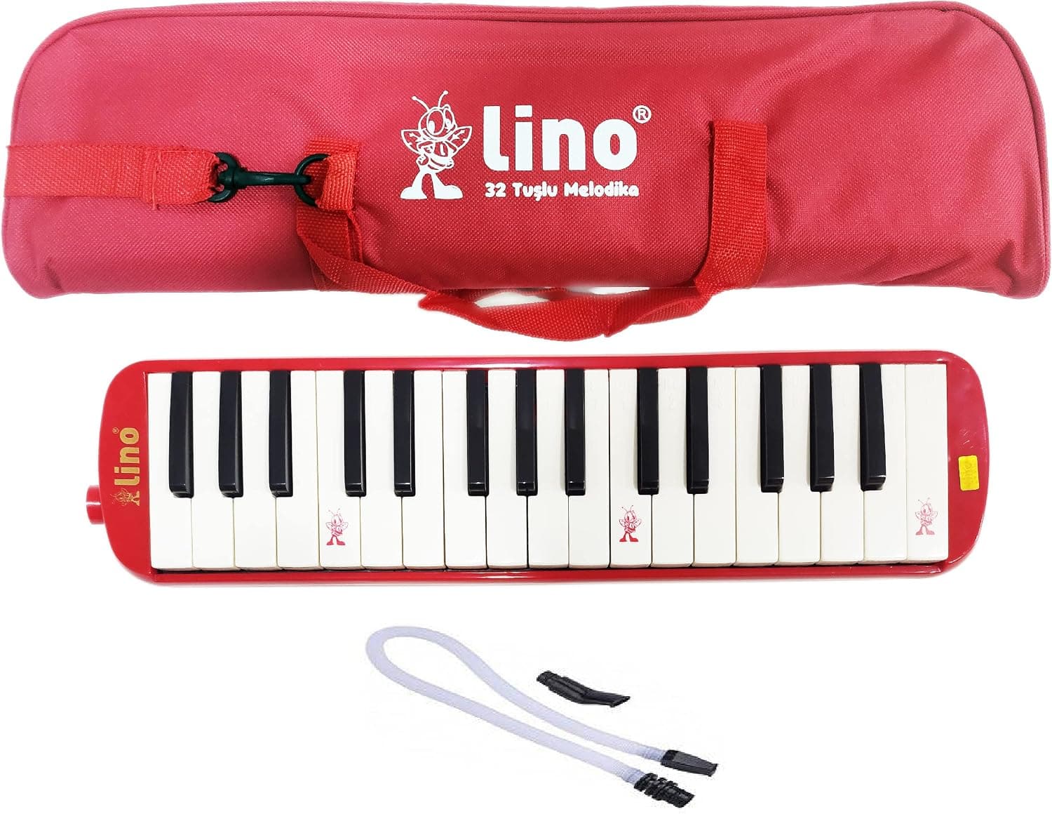 LİNO MELODİKA 32 TUŞLU BEZ ÇANTA KIRMIZI
