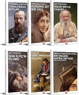 Klasik Dünya Edebiyatı Seti, 6 Kitap, Dostoyevski, Woolf, Tolstoy, Goethe, Gogol