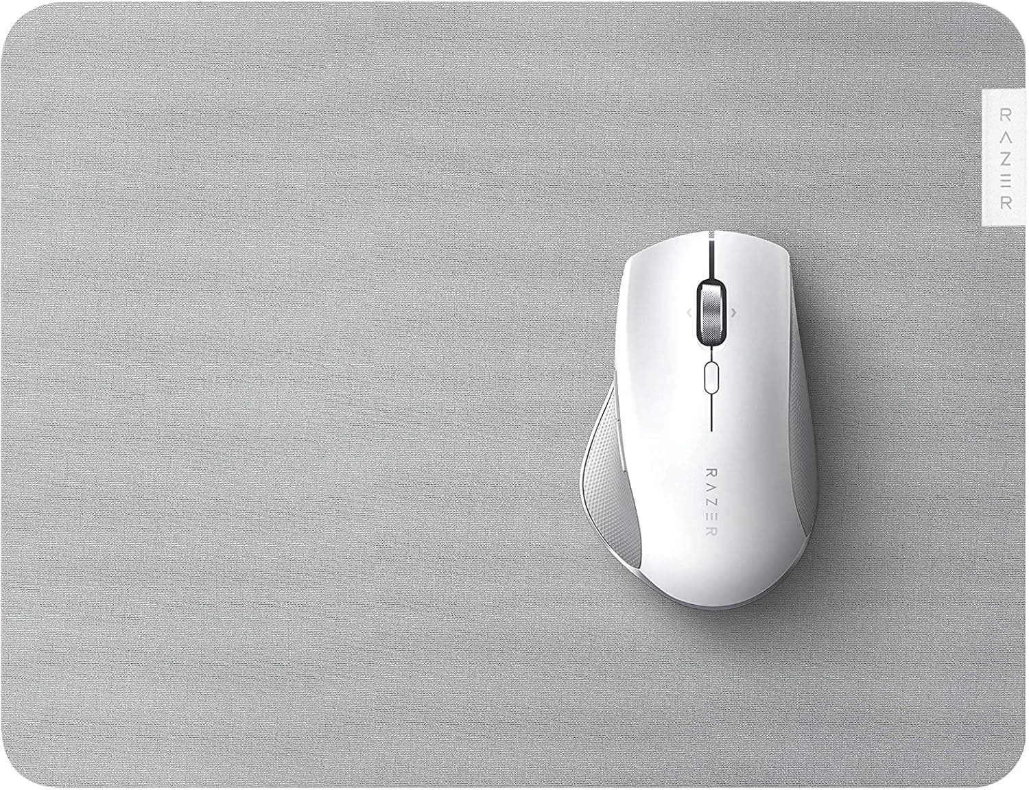 Razer Pro Glide - Ofis konforu ve verimliliği için yumuşak fare altlığı (dokulu kumaş yüzeyi, kaymaz) Beyaz