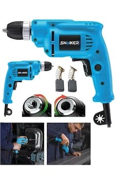 Snaiker 10mm Çift Yön Dönebilen Devir Ayarlı Otomatik Madren Elektrikli Darbesiz Matkap