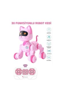 Uzaktan Kumandalı 30 Fonksiyon Akıllı Interaktif Öğretici Robot Oyuncak Kedi Kedi