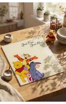 Snippy Pooh - Cam Kesme Tahtası Cam Kesim Panosu Dekoratf Cam Kesim Tablası 29 X 34 Cm Çok Renkli