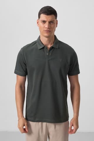 Tommylife Tommy Life Basic Göğüs Logolu Standart Kalıp Triko Polo Yaka Erkek T-shirt - Çağla Yeşili 87768 Çağla Yeşili