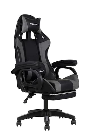 Fashcolle Dynamic Masajlı Gri-Siyah Oyuncu Koltuğu