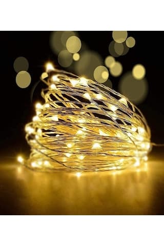 Ev Balkon Ve Parti İçin 10 Metre Animasyonlu Gün Işığı Pilli Peri Led Yılbaşı Süsü Işık Gün Işığı