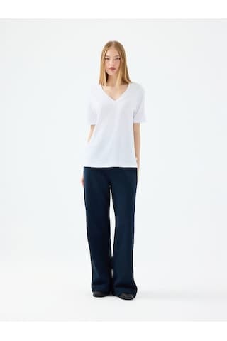 LOFT Regular Fit Kadın Tshirt K.kol Lf2038952 Q1.v1 Beyaz