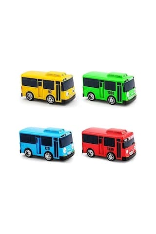 Tayo Oyuncak Otobüs 7 Cm 4lü Set Çek Bırak Tayobüs Diğer