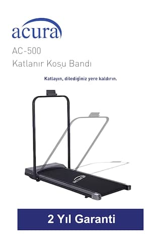 Ac-500 Bluetoothlu, Hoparlörlü, Uzaktan Kumandalı Katlanır Koşu Bandı