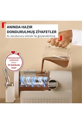 Tefal Freezi 16 sı 1 Arada 200 W Dondurma Ve Donmuş İçecek Makinesi