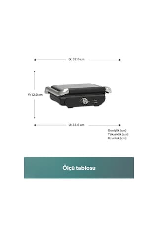 Homend Grilliant 1366H 2000 W Tost Makinesi