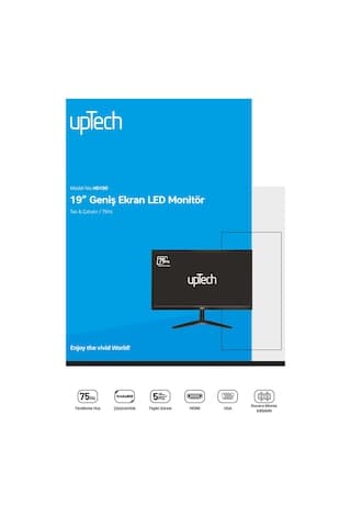 Uptech Hd190 19" Geniş Ekran 75 Hz 5ms Vga,hdmı Led Monitör