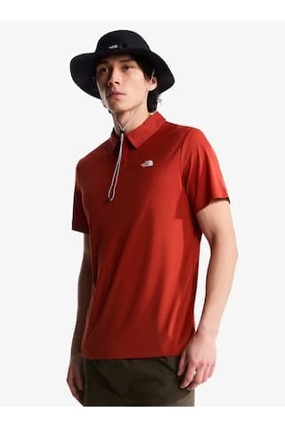 The North Face M Tanken Polo Erkek Polo Yaka Tişört Kahverengi