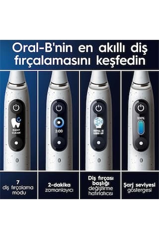 Oral-B iO 10 Şarjlı Diş Fırçası - Stardust Beyaz