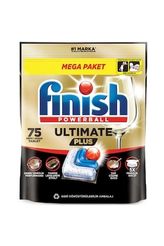 Finish Ultimate Plus Bulaşık Makinesi Deterjanı Kapsül Tablet 75 Adet