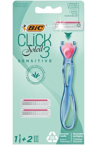 Bic Soleil Click Kadın Sistem Tıraş Bıçağı 1 Sap + Yedek Kartuş 2'li