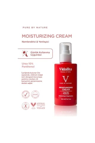 Vidalita Beauty & Care %10 Ürea + Panthenol Moustirizing Nemlendirici Vücut Krem Yoğun Nem Ve Bariyer Onarımı 200 Ml