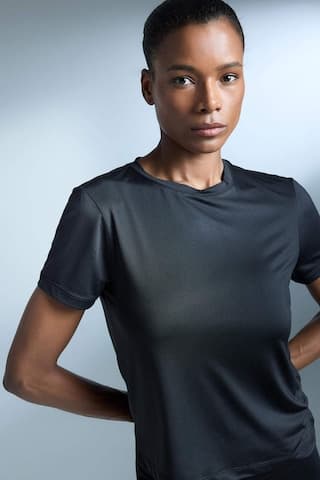 Defacto Defactofit Standart Fit Bisiklet Yaka Sporcu Basic Düz Kısa Kollu Siyah Tişört D2296ax25aubk81 SIYAH