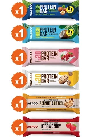 Waspco Protein Bar Deneme Paketi 6 Adet