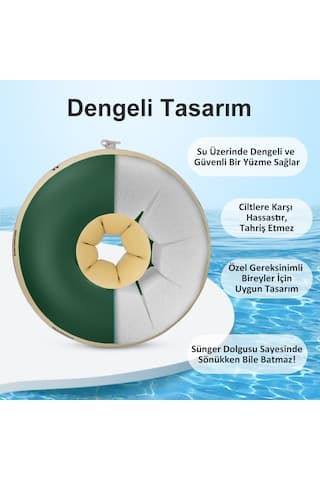 Taybamboo Spongy Başlangıç Seviye Yüzme Bebek Kolluğu - Yeşil