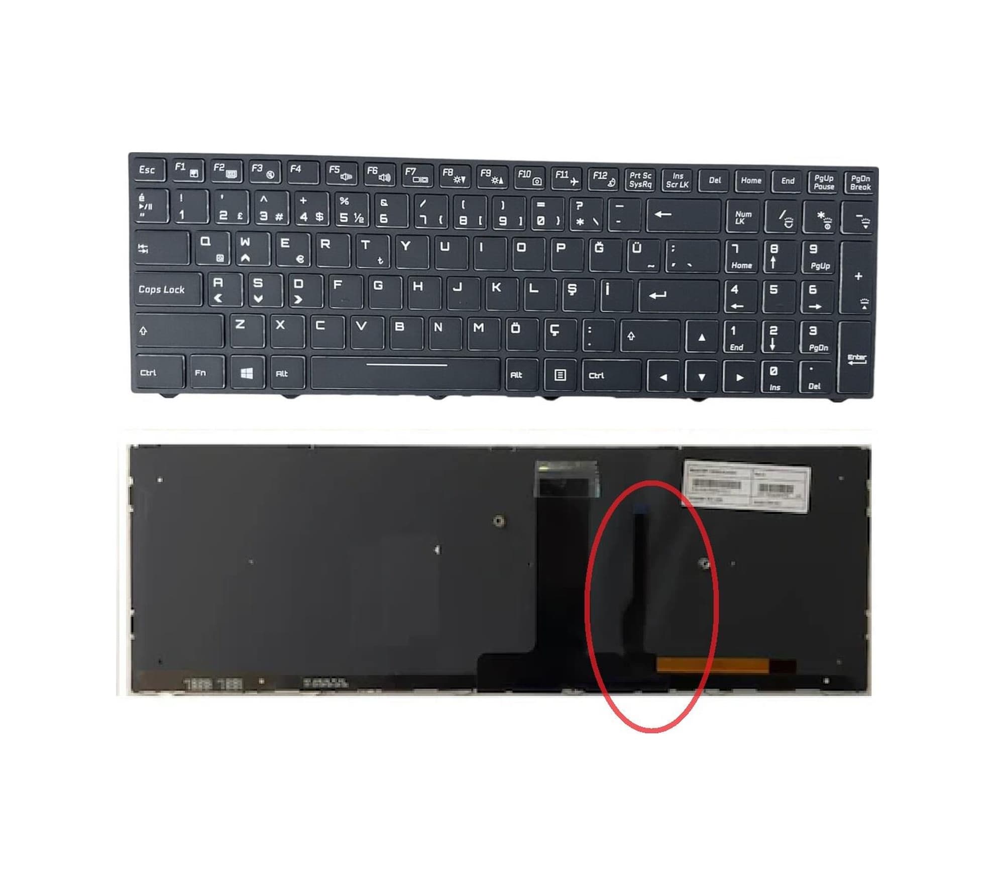 Monster N871ek1 Klavye Tuş Takımı Siyah Tr Işıklı