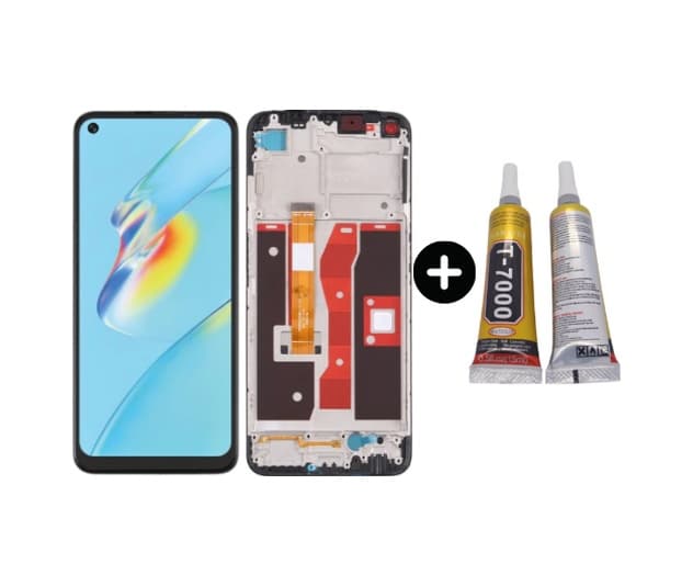 Te Oppo A54 4g Çıtalı Lcd Dokunmatik Ekran + B7000