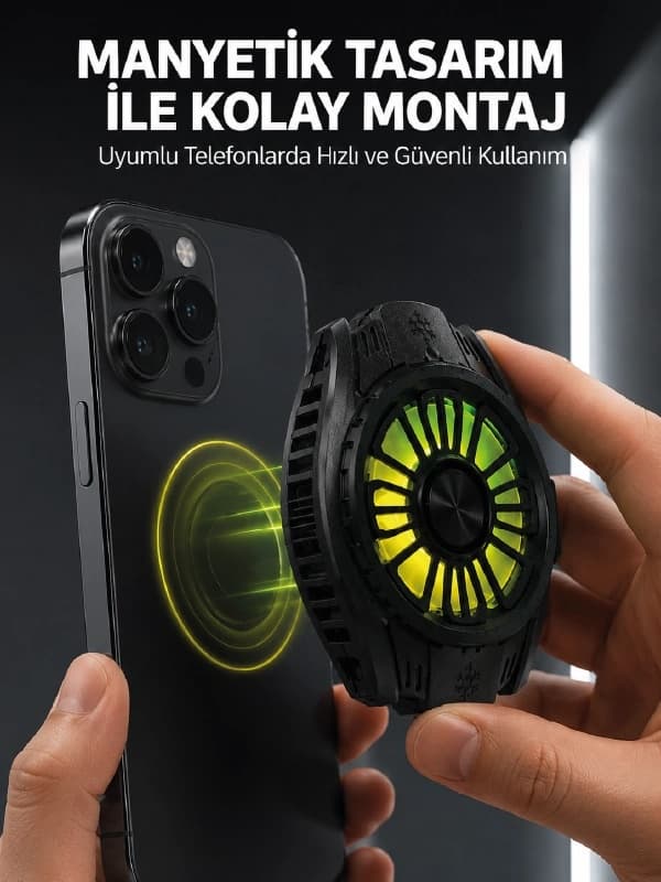 Znv Zenvia Mey İthalat Soğutma Teknolojili Rgb Işıklı Telefon Soğutucu Znv2025 Cmn