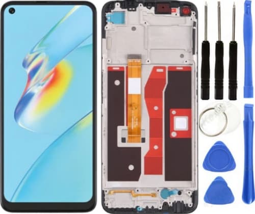 Te Oppo A54 4g Çıtalı Hk Lcd Dokunmatik Ekran + Tamir Seti