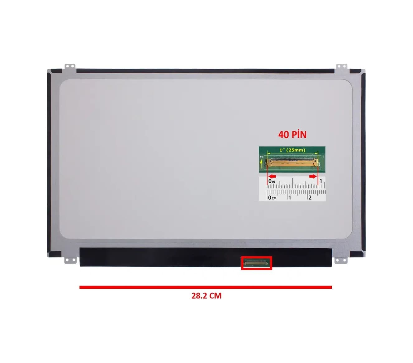 Hp 15-p018st 15.6 İnç 1366x768 40 Pinnotebook Laptop Lcd Led Ekran