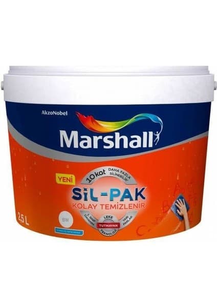 AlanSansli Marshall Silpak Silikonlu Iç Cephe Boya 15 Lt Fiyatı