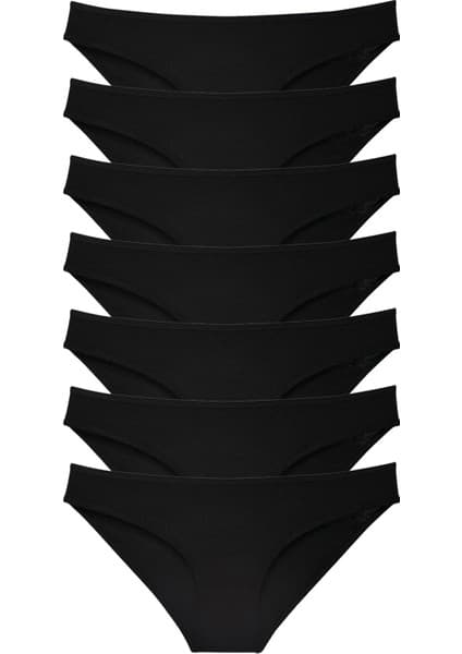 Royaleks 7 Adet Süper Eko Set Likralı Kadın Slip Külot Siyah Fiyatı