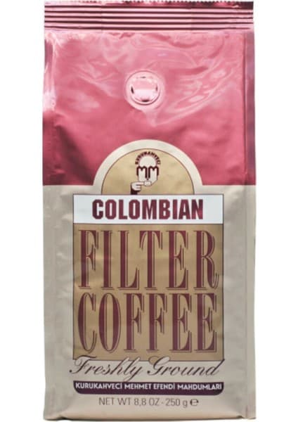 Kurukahveci Mehmet Efendi Colombıan Filtre Kahve 250 gr Folyo