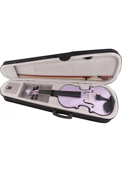 İdol Keman 3/4 Tam Set Mor Renk Kalite