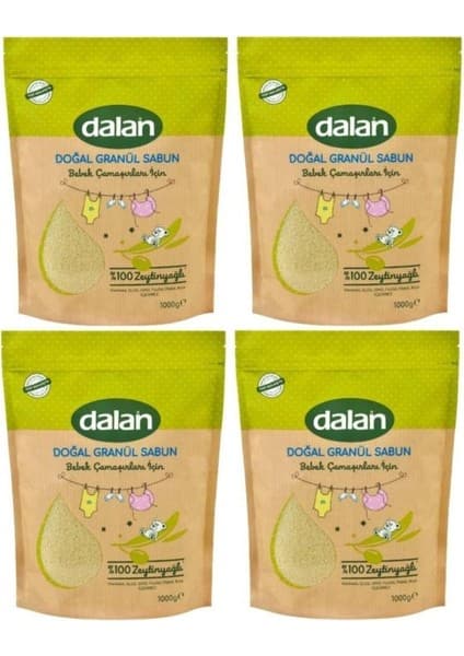 Dalan Bebekler İçin %100 Zeytinyağlı Granül Sabun Tozu 1 kg 10 Yıkama
