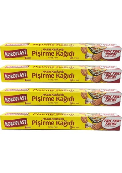 Koroplast Hazır Kesim Pişirme Kağıdı 4 x 16'lı Fiyatı