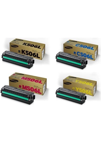 Samsung CLT-CMYK506L 4 Renk Set Orijinal Toner CLX-6260 /