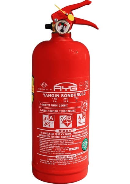 Ayg 1 kg Abc Yangın Söndürme Tüpü